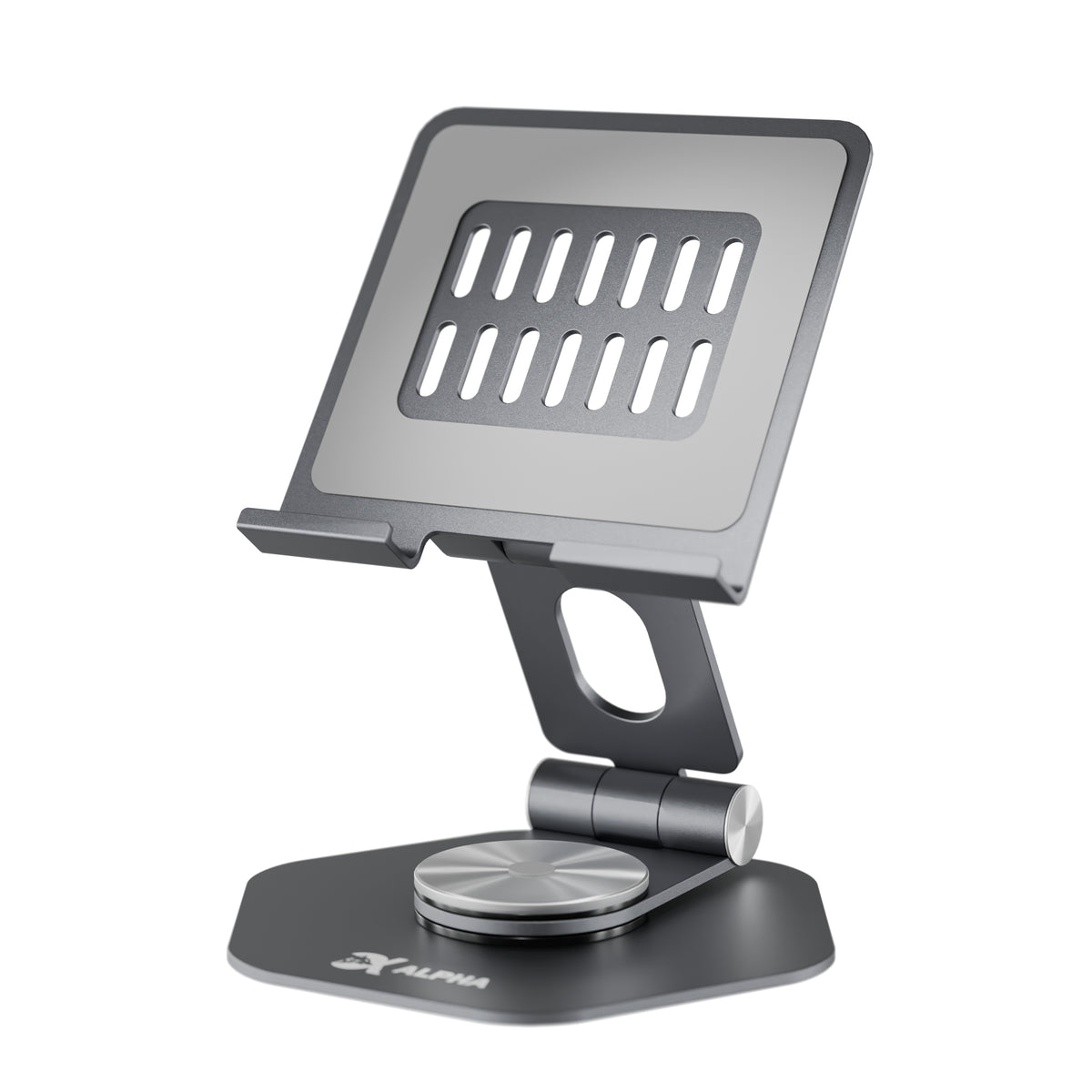 Alpha Desk Companion tabletstandaard in Titanium Grey